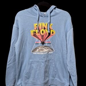 Pink Floyd 'The Dark Side of the Moon' Light Blue Hoodie